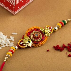 rakhi for brother bhabhi and kid pack of 1