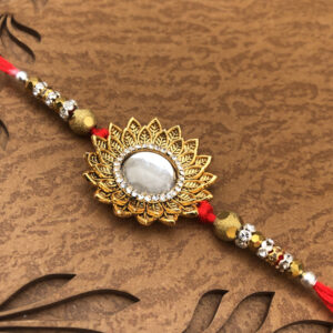 Multicolor Combo of 1 Rakhi Set for Men with Roli Chawal