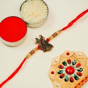 Rakhi Set of 1 Designer Rakhi combo | Roli Tilak Pack | Rakhi For Brother | Exclusive Rakhi Collection | Fancy Design Rakhi | Stone Designer Rakhi | rakhi for bhaiya